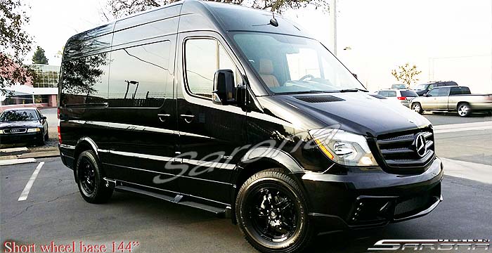 Custom Mercedes Sprinter  Van Running Boards (2007 - 2017) - $980.00 (Part #MB-005-SB)